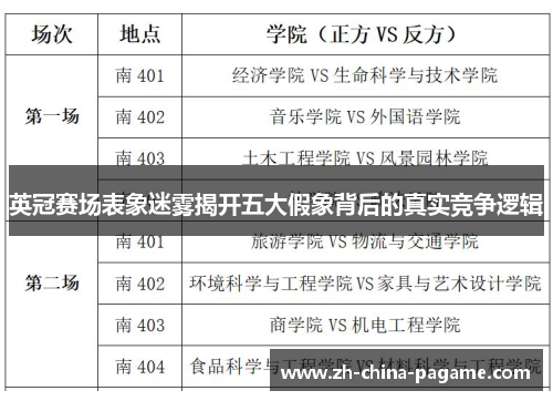 英冠赛场表象迷雾揭开五大假象背后的真实竞争逻辑 英冠赛场表象迷雾揭开五大假象背后的真实竞争逻辑